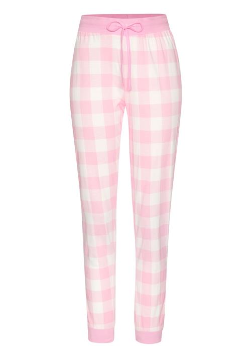 VIVANCE Pyjamasbukser  lyserød / hvid