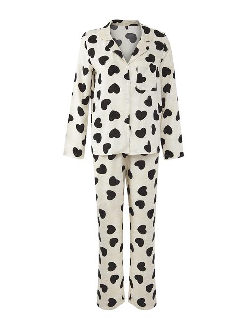 Trendyol Pyjamas  ecru / sort