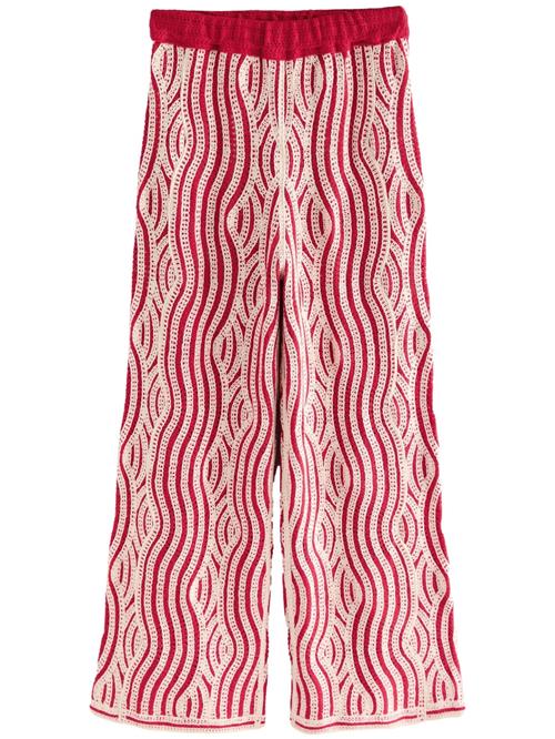 Next Bukser  cranberry / hvid