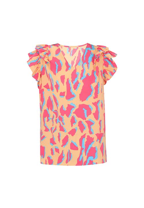 IZIA Bluse  blå / orange / pink