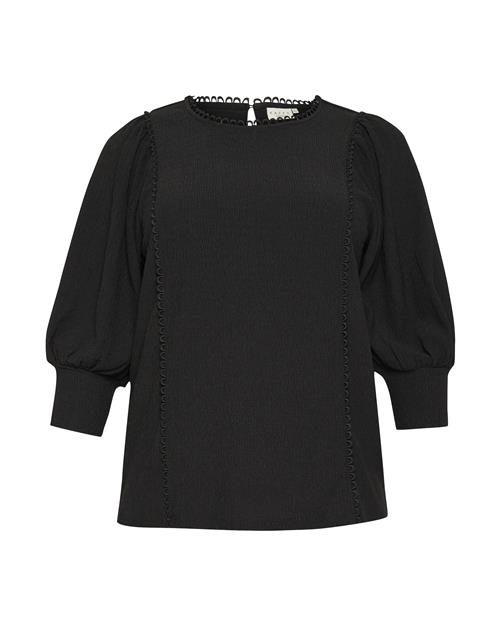 KAFFE CURVE Bluse 'Alvina'  sort