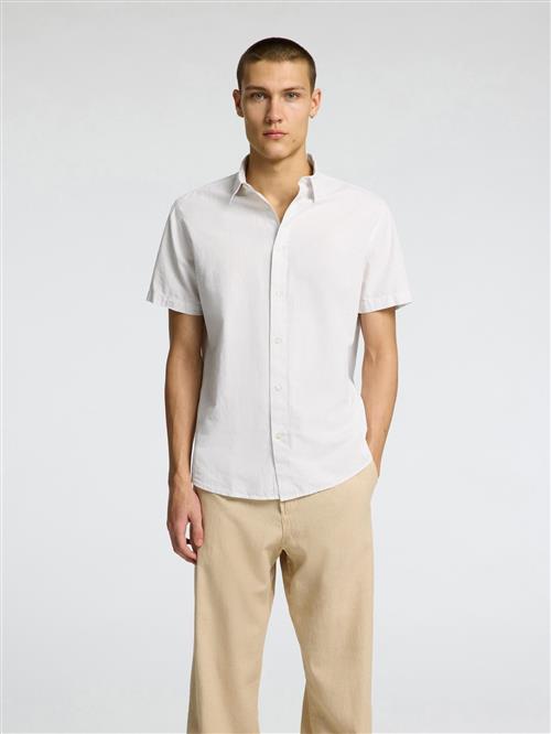 SELECTED Skjorte  lysegrå / hvid