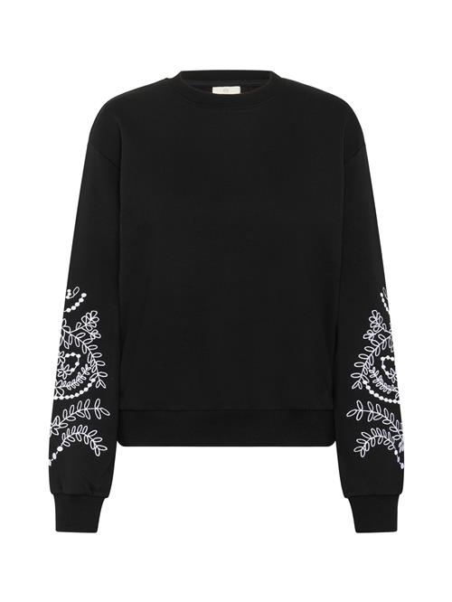 Kaffe Sweatshirt 'Vivian'  sort / hvid