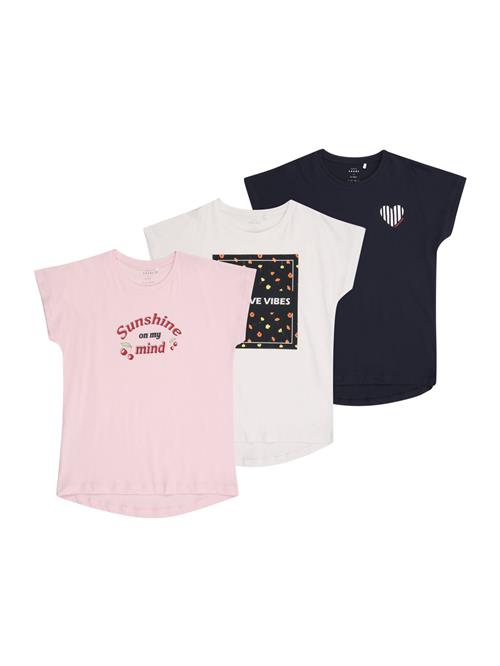 NAME IT Bluser & t-shirts 'NKFVIGEA'  navy / lyserød / rød / hvid