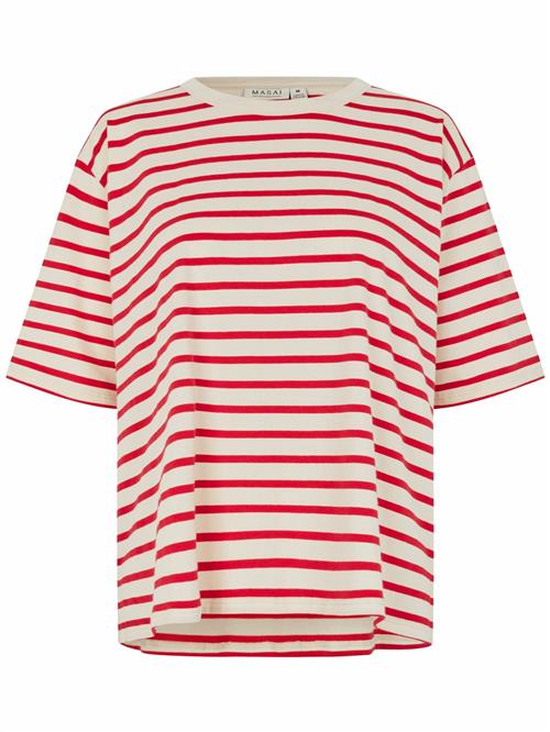 Masai Shirts 'MaDoreann'  beige / rød