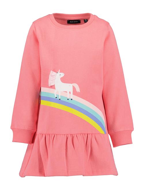 BLUE SEVEN Kjole  gul / mørkegrøn / laks