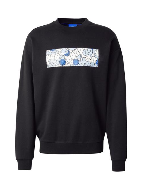 HUGO Sweatshirt 'Neprix'  blå / lyseblå / sort / offwhite