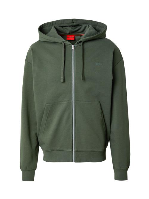 HUGO Sweatjakke 'Dapozip'  mørkegrøn