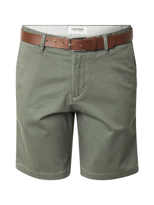 JACK & JONES Lærredsbukser 'JPSTMARCO LEGACY'  mørkegrøn