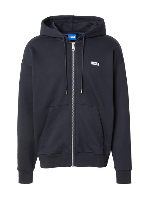 HUGO Sweatjakke 'Nardimez'  sort / hvid