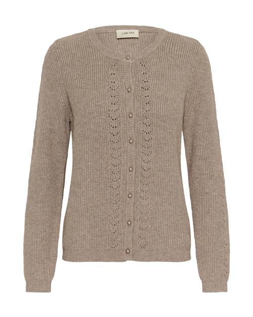 Cream Cardigan 'Dela'  beige-meleret