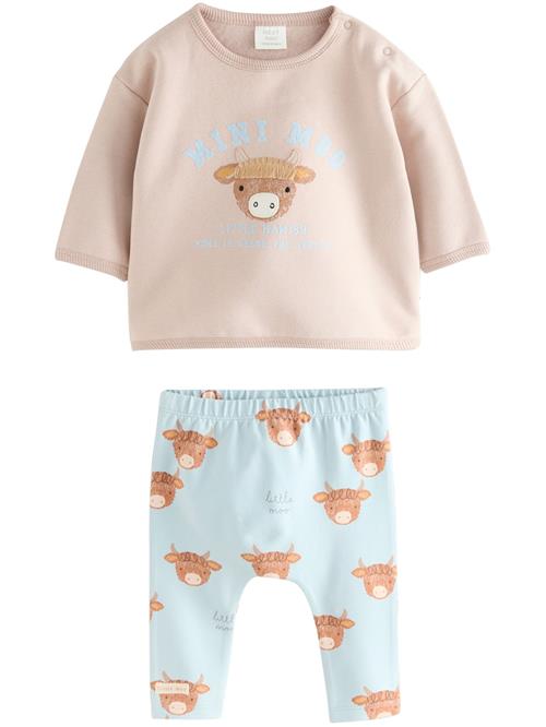 Next Sæt  nude / lysebeige / himmelblå / brun