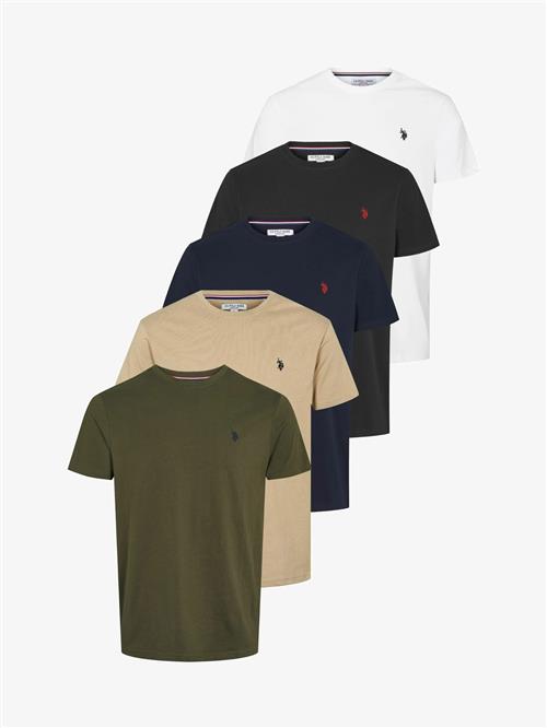 U.S. POLO ASSN. Bluser & t-shirts 'Arjun'  beige / marin / oliven / sort / hvid