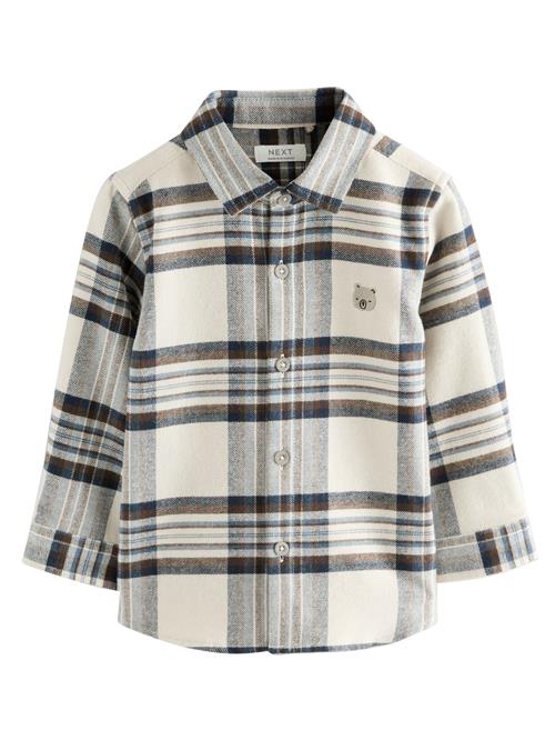 Next Skjorte  beige / blå / brun