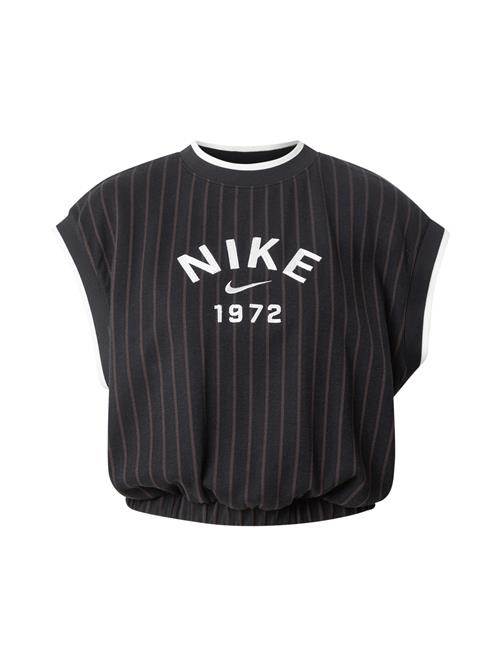 Nike Sportswear Shirts  mørkegrå / sort / hvid