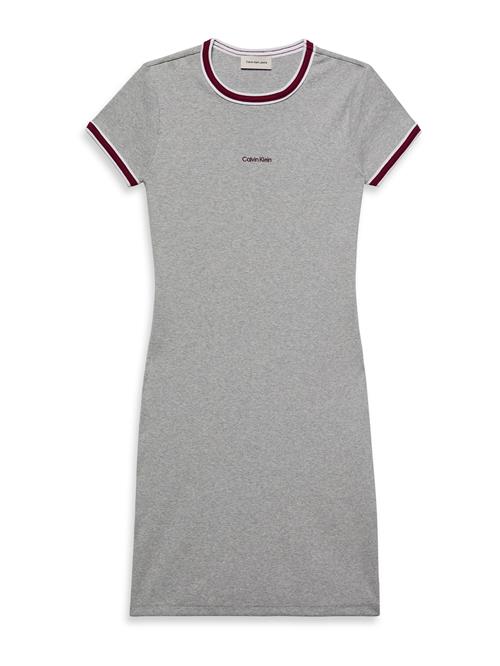 Calvin Klein Jeans Kjole  lysegrå / vinrød / hvid