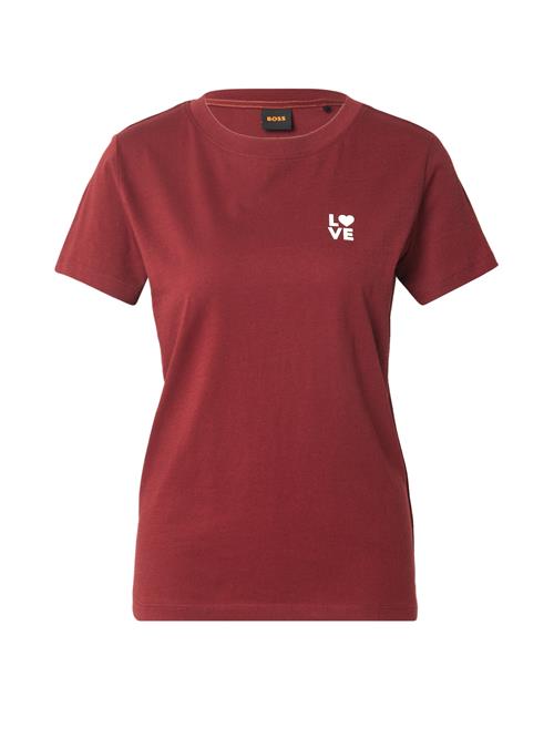 BOSS Shirts 'C_Esogo_3'  mørkerød / hvid