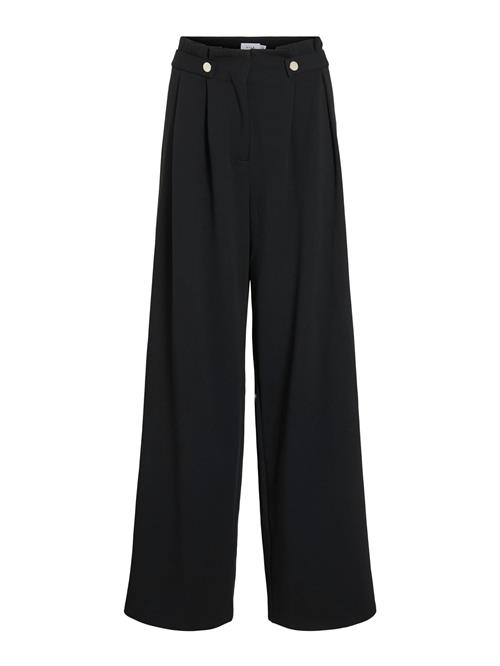 VILA Bukser med fals  sort