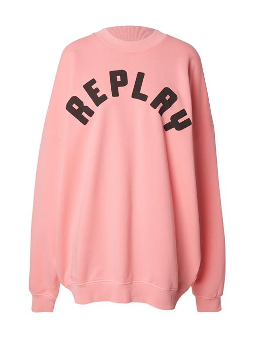 REPLAY Sweatshirt  gammelrosa / sort