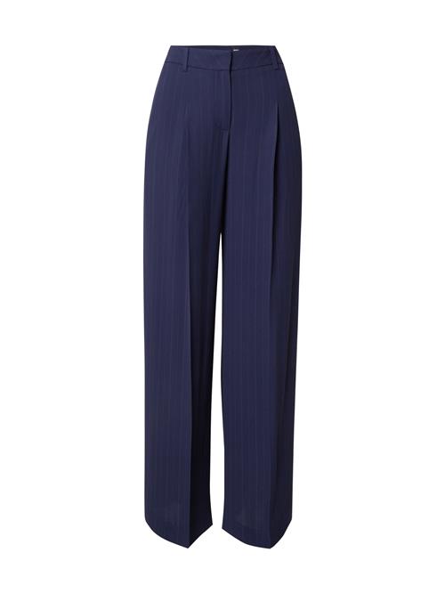 BOSS Bukser med lægfolder 'Tiana4'  marin / antracit