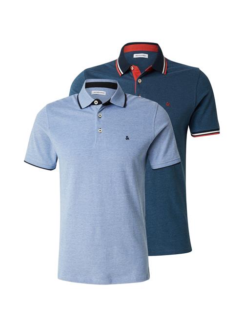 JACK & JONES Bluser & t-shirts 'JJEPAULOS'  marin / blue denim / mørkerød / hvid