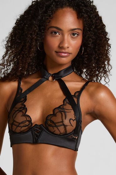 Hunkemöller Olivia ikke-formstøbt bøjle-bh Sort