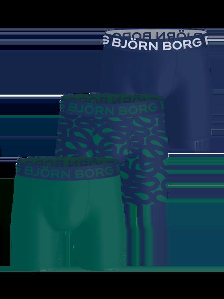 Björn Borg Sports Microfiber Boxers 3-pack Grøn, XS