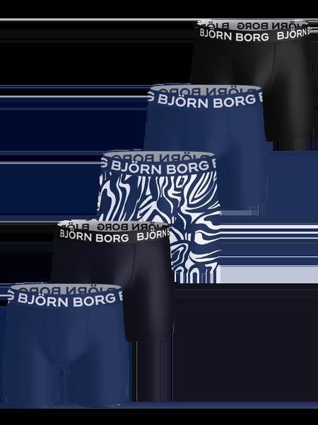 Björn Borg Sports Microfiber Boxers 5-pack Sort, M