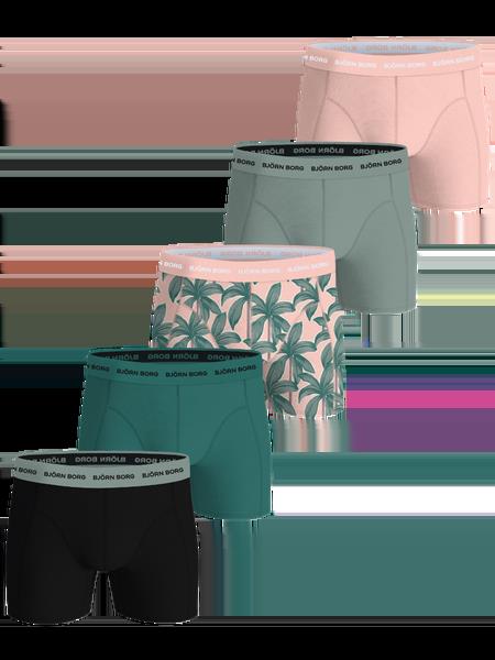 Björn Borg Cotton Stretch Boxers 5-pack Sort, XL