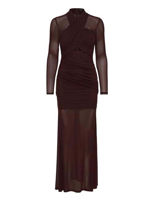 Bardot | Veria Wrap Mesh Maxi Dress | 44