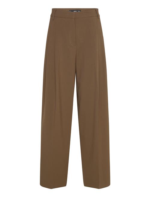 Mango | Wide-Leg Mid-Rise Pleated Trousers | 42
