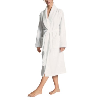 Calida Cosy Shower Bathrobe With Pockets Hvid Small Dame