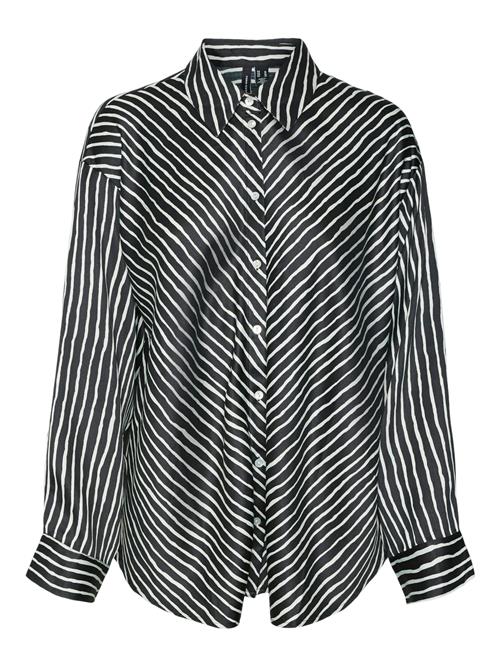 VERO MODA Bluse 'Lillian Mara'  sort / hvid