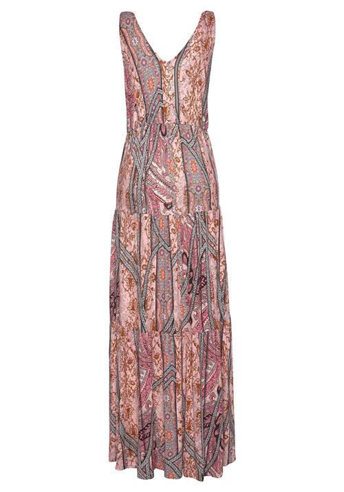 BUFFALO Sommerkjole  lyseblå / cognac / orange / lyserød