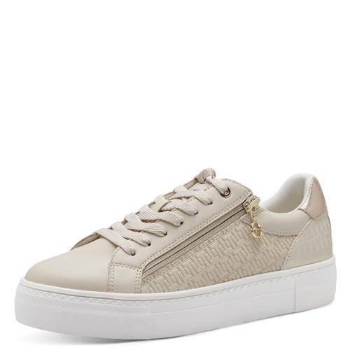 Tamaris Sneaker low  elfenben / guld