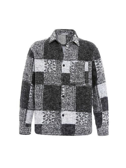 Dandalo Skjorte  lysegrå / sort