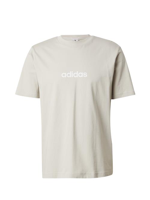 ADIDAS SPORTSWEAR Funktionsskjorte 'Essentials Linear'  lysegrå / hvid