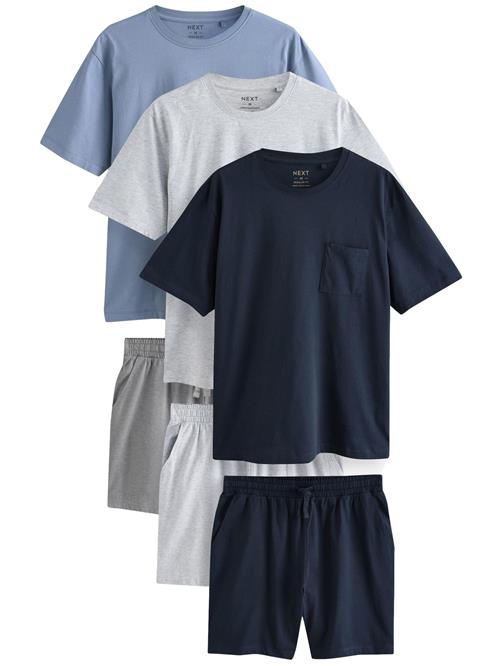 Next Pyjamas kort  natblå / opal / mørkegrå / grå-meleret