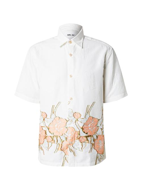 NN07 Skjorte 'Freddy'  beige / sand / pastelgrøn / fersken