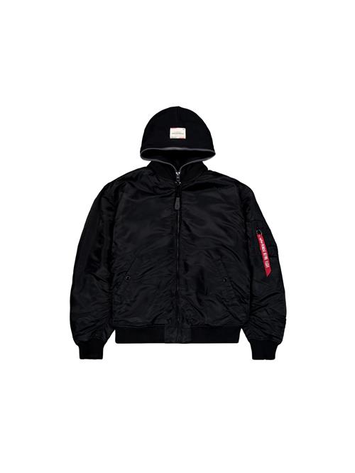 ALPHA INDUSTRIES Overgangsjakke 'MA-1 D-Tec Studio LW'  rød / sort / hvid