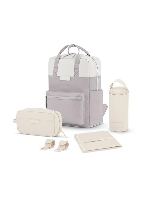 Kapten & Son Rygsæk 'Bergen Pro Diaper'  mudderfarvet / lysegrå