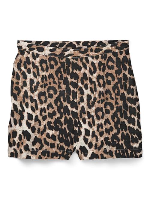 VERO MODA Bukser med lægfolder 'VMJOSIE'  brun / sort / hvid