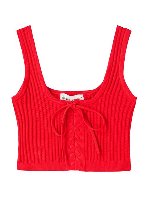 Bershka Sticktop  lys rød
