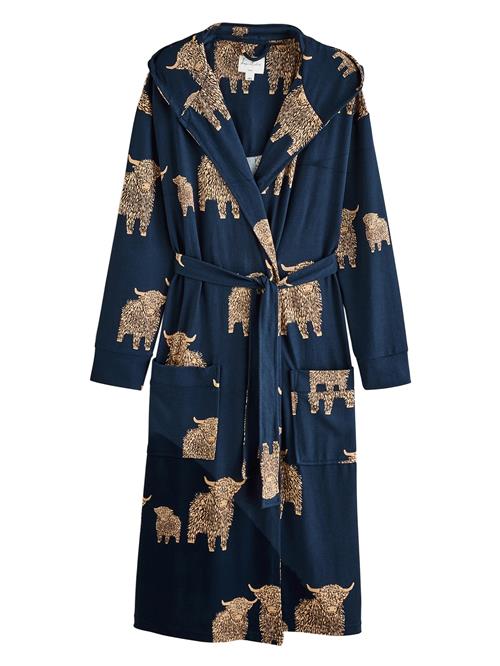 Next Morgenkåbe  navy / lysebrun