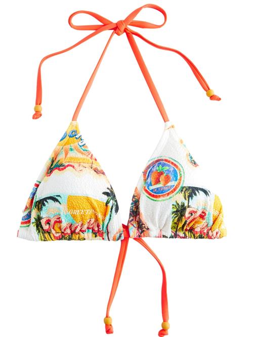 Next Bikinioverdel  creme / aqua / safran / mørkegrøn