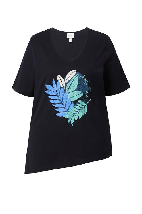 Ulla Popken Shirts  azur / mint / sort / hvid