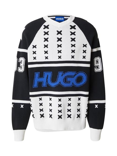 HUGO Pullover 'Shalock'  blå / navy / hvid