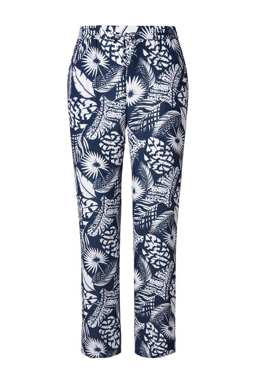 Ulla Popken Bukser  mørkeblå / hvid