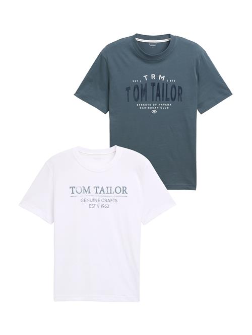 TOM TAILOR Bluser & t-shirts  blå / marin / hvid