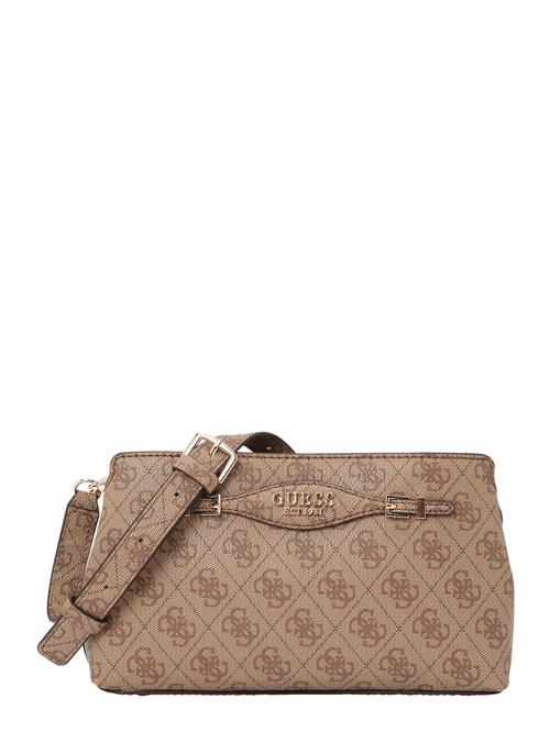 GUESS Skuldertaske 'KATYA CROSSBODY TOP ZIP'  lysebeige / brun
